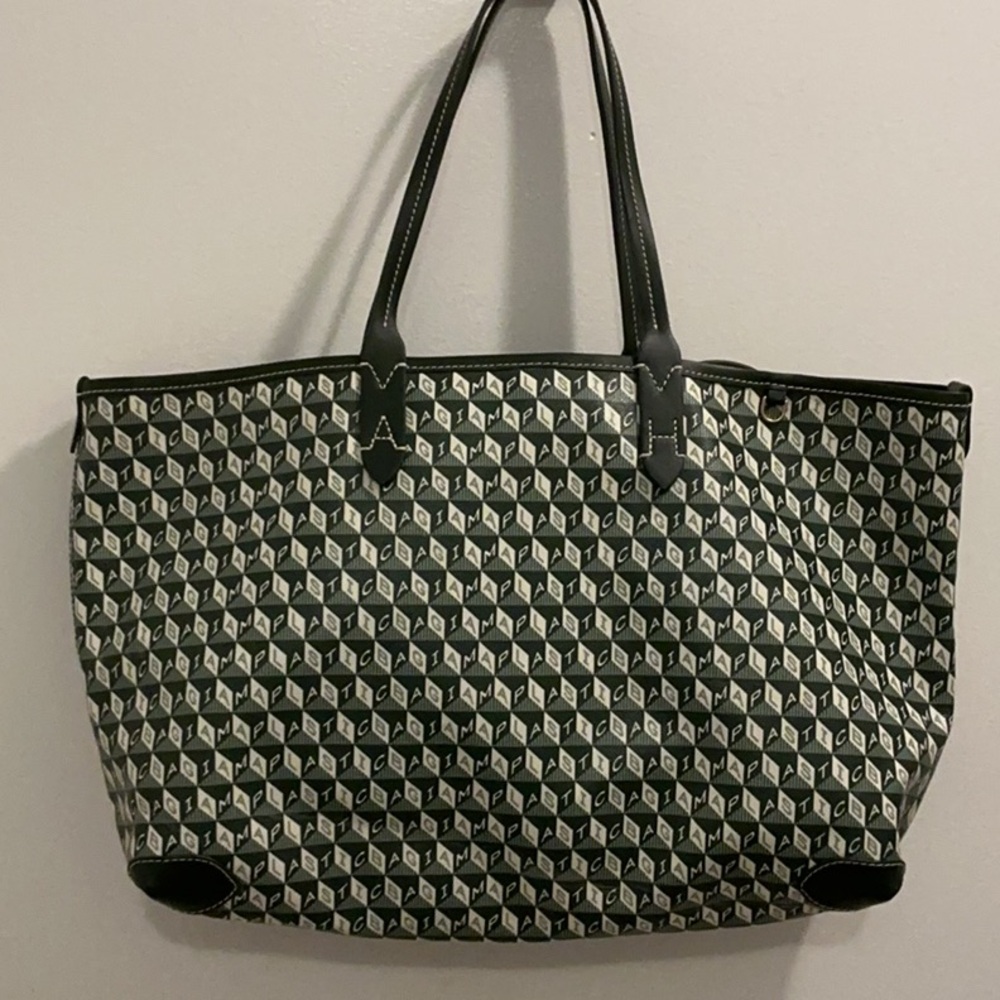 Anya Hindmarch Black and White Geometric Tote